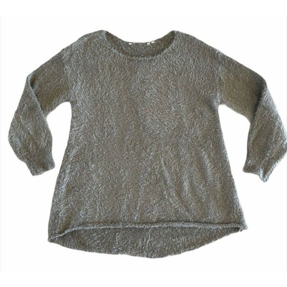 Soft Surroundings Womens Subtle Shimmer Pullover Sweater Beige Metallic Scoop S‎ - Picture 2 of 8
